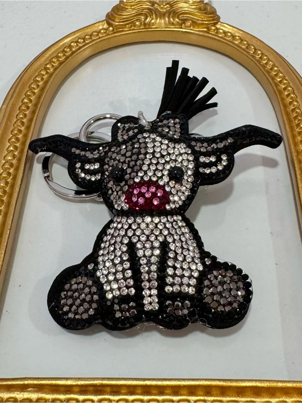 New Gray Baby Longhorn Keychain/Bag Charm